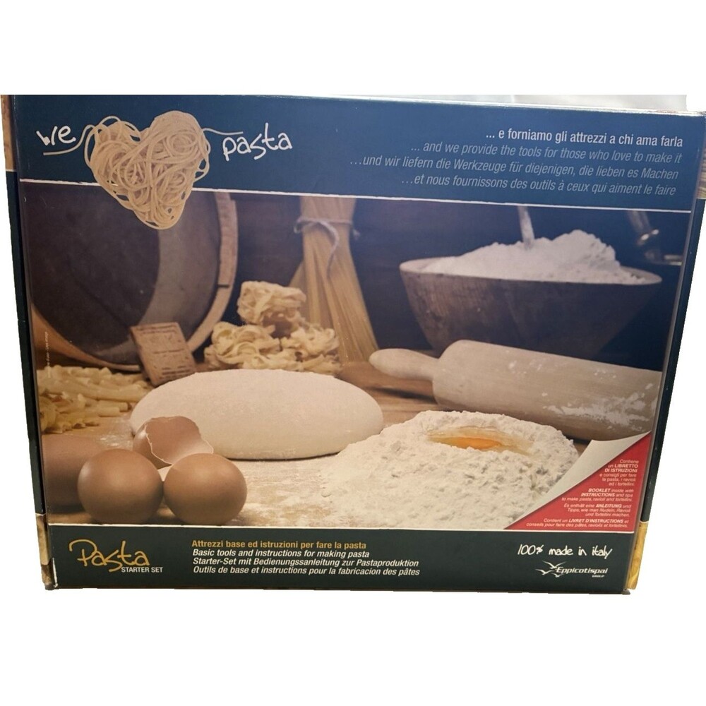 Eppicotispai 9 Piece Pasta Starter Set Rollers Cutters Rack We Love Pasta Italy